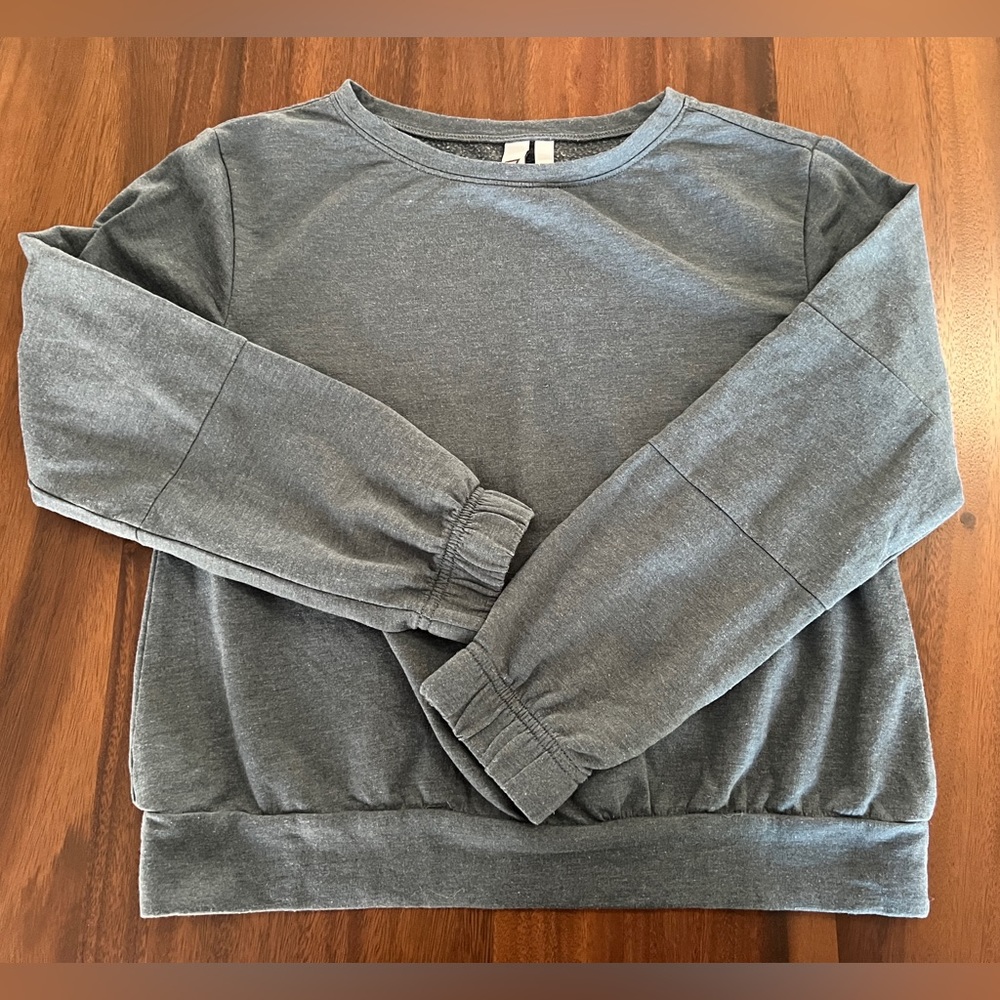 Z by Zella Gray Sweatshirt Long Sleeve Top Girls Large